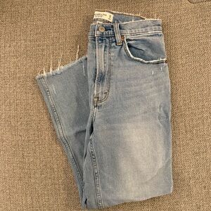 Abercrombie ankle straight ultra high rise curve love